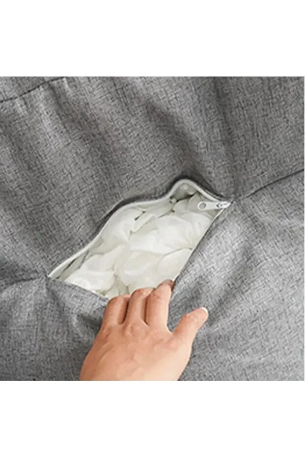  Lüx Konfor Çift Kişilik Mikro Partikül Süngerli Koltuk - Koyu Gri